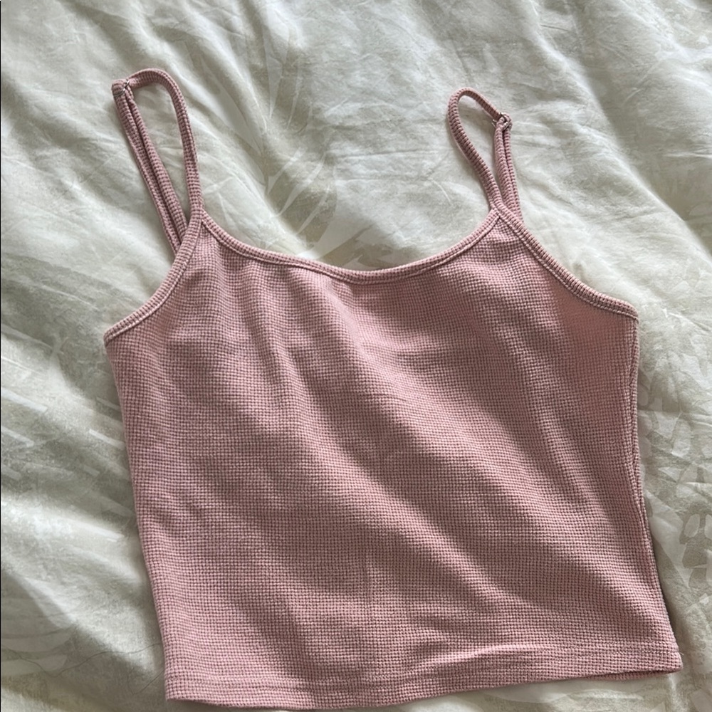 Edikted Pink Ribbed Tank US S
